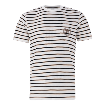 SCOTT MULTI STRIPE CREW NECK T-SHIRT