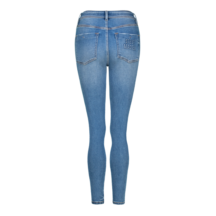 ZOE CONTOUR CURVY MID WASH SKINNY